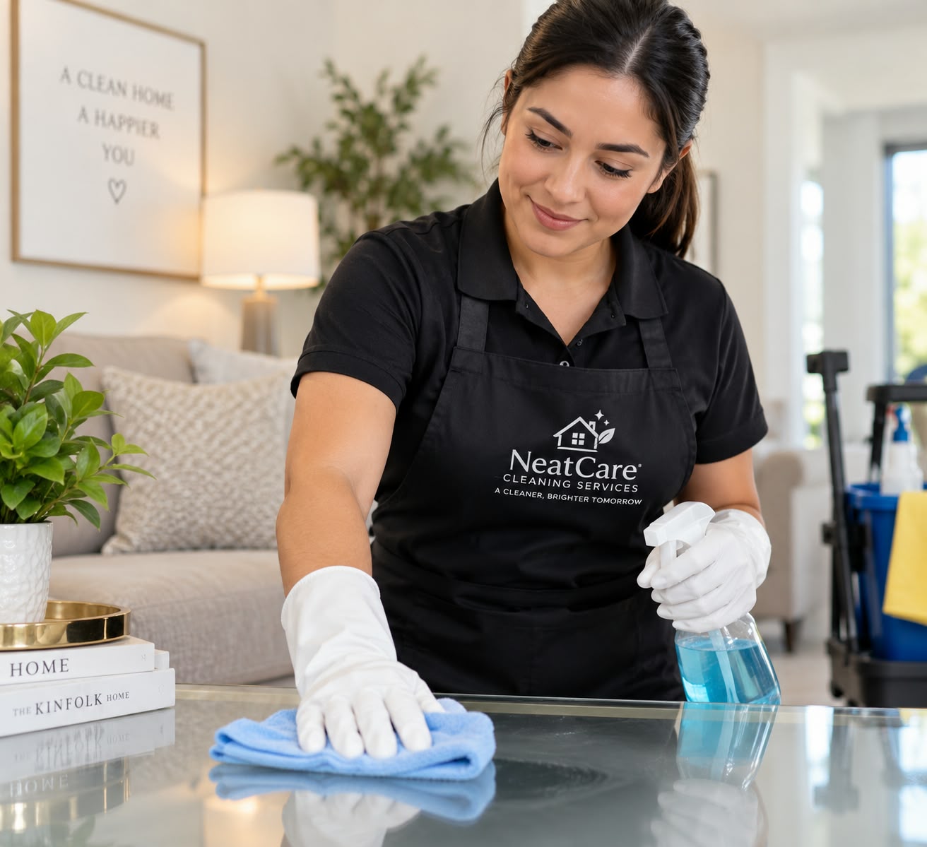 Supervisión profesional de limpieza por NeatCare garantizando los más altos estándares